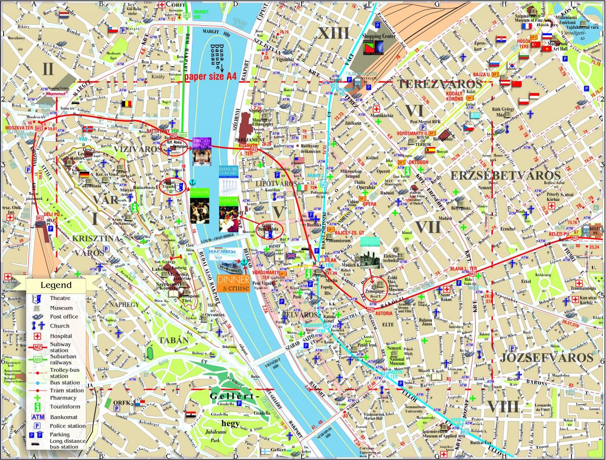 будапешт аялал жуулчлалын газрын зураг