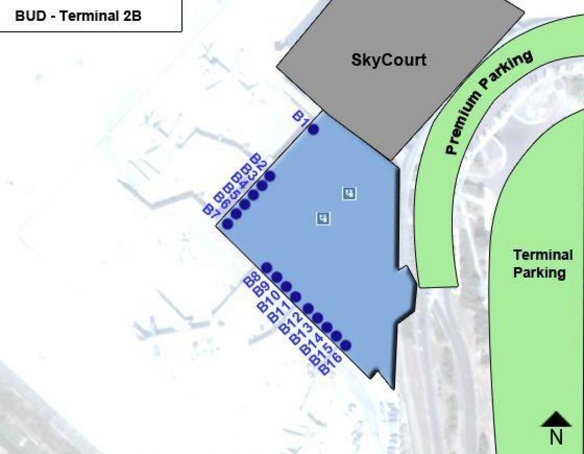 будапешт нисэх онгоцны буудлын терминал 2b газрын зураг