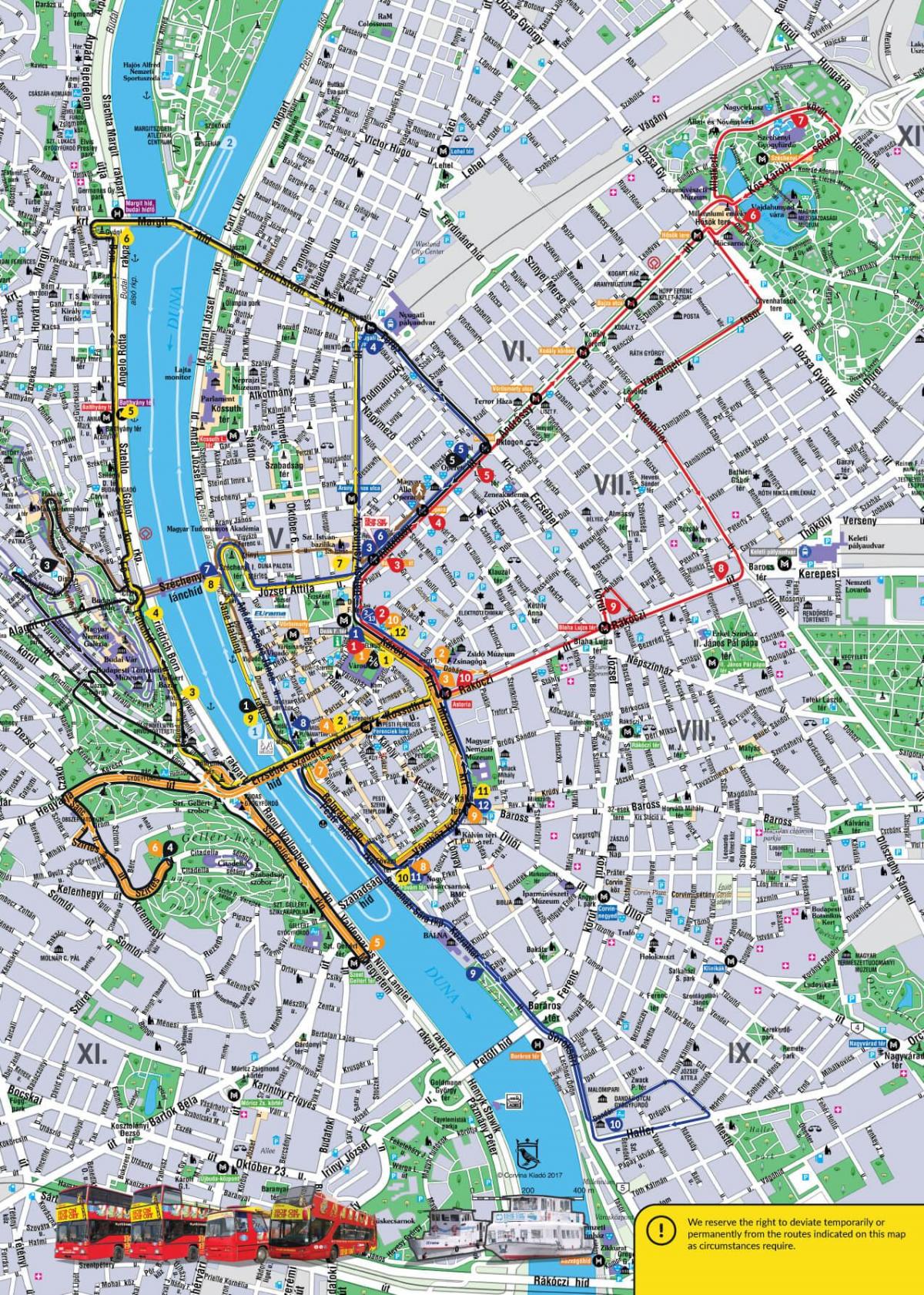 будапешт дээр хоп хоп унтраах автобусны газрын зураг