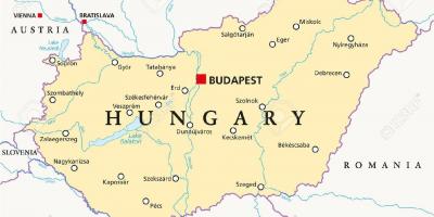 Будапешт байршил дэлхийн газрын зураг