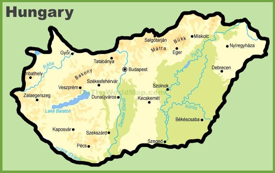 budapesta газрын зураг