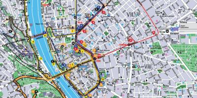 Будапешт дээр хоп хоп унтраах автобусны газрын зураг